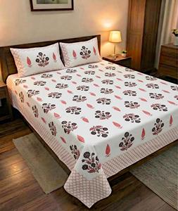 Vente en gros : Parure de lit King Size aspect tissu, 2 taies d'oreiller réversibles, design réversible, tissu doux, prix de gros - Product Image 3