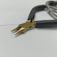 Pince à souder à bec effilé de haute qualité en acier inoxydable léger pour la fabrication de bijoux permanents et l'équipement de bricolage de bijoux