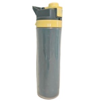 Nouvelle gourde isotherme 2025 de 650 ml, écologique, avec pulvérisateur interne coloré, double paroi, double verrouillage, isolation thermique 6 heures, pour boire directement