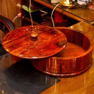 Boîte à épices et fruits secs en bois d'acacia, organisateur de rangement multifonctionnel avec couvercle, étanche, compatible lave-vaisselle, qualité alimentaire, décoration intérieure - Product Image 3