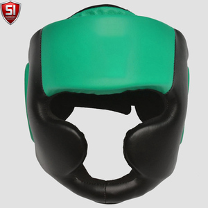 Best Quality Cowhide Leather MMA <b>Dummy</b> Head Guard Sparring Helmet Protector Protective Gear for Boxing and Fighting - Product Image 1