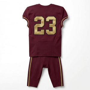 Wholesale Custom Sublimated American Football Uniforms Short Sleeve Moisture-Wicking Breathable <b>Mesh</b> Football <b>Pants</b> Jersey Set - Product Image 3