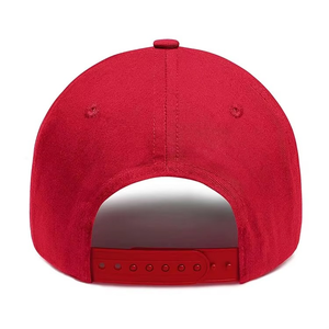 Classic Red <b>Baseball</b> <b>Cap</b> Adjustable Cotton <b>Plain</b> Hat Custom Logo Casual Everyday Wear Unisex Sports <b>Cap</b> Wholesale Supplier - Product Image 4