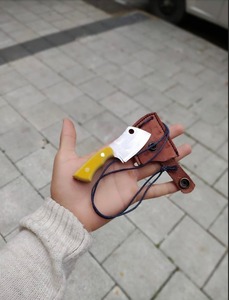 Couteau de chasse artisanal en acier inoxydable à pointe tombante, pendentif de collier, qualité industrielle, taille et épaisseur personnalisables, outil de survie - Product Image 4