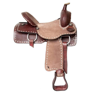 Silla de Montar Western Pleasure de Cuero Genuino de Vaca, Equipo de Equitación, Silla de Vaquero, Silla de Montar de Asiento Profundo - Product Image 1