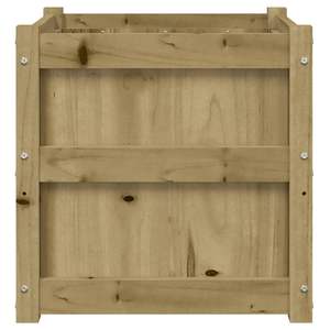 Ensemble de 2 jardinières en bois de pin imprégné naturel pour pots de fleurs et jardinières - Product Image 6