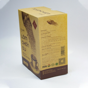 Caja marrón café al por mayor usando como café en polvo buena calidad embalaje personalizado uso con agua hirviendo embalaje en cartón - Product Image 4