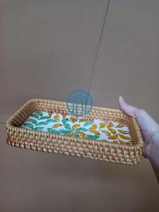 Bandeja Rectangular de Nácar para Servir – Bandeja Decorativa Hecha a Mano con Incrustaciones de Concha para Decoración del Hogar, Mesa de Centro, Servicio de Café OEM ODM - Product Image 6