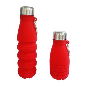 Botella de Agua de Silicona para Deportes al Aire Libre, Viajes, a Prueba de Fugas, Reutilizable, Segura para Alimentos, Ecológica - Product Image 1