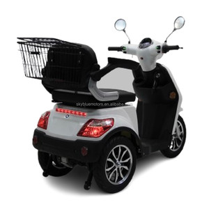 Scooter électrique tout-terrain à 3 roues, autonomie de 60 km, 1000 W, batterie au plomb-acide 20 Ah, contrôle par application, suspension intégrale pour - Product Image 1