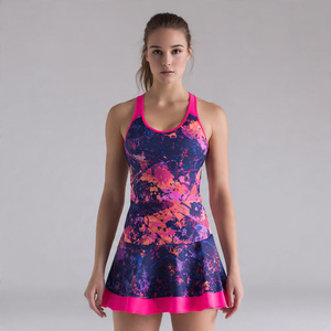 Hauts de maillot de netball à sublimation de haute qualité 100 % polyester sans manches pour femmes, col carré - Product Image 1