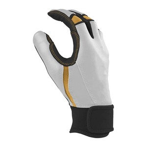Gants de frappe en cuir blanc avec fermeture auto-agrippante, unisexes, pour adultes, durables, ambidextres - Product Image 2