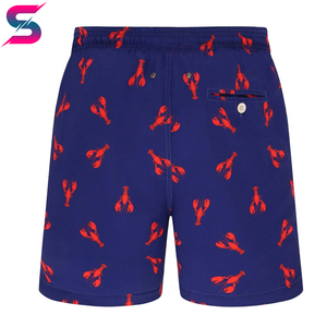 Shorts de bain imprimés Homard Rouge en tissu doux, fabriqués à la main, service OEM ODM, meilleur fournisseur, nouveau produit, prix de gros - Product Image 5