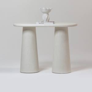 โต๊ะคอนโซลไมโครคอนกรีตลายจุด วานดานา ลูนาเรส เซโนวา ดีไซน์ทันสมัยแบบมินิมอล - Product Image 3