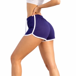 Shorts de sport pour femmes, taille élastique, séchage rapide, légers, avec bordure contrastée, pour le fitness et le sport - Product Image 3