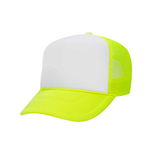 Custom ODM Wholesale Beige Foam Mesh Trucker Hat Y2K Fashion Hip Hop Cycling Outdoor Snapback Curved Brim Detail - Product Image 3