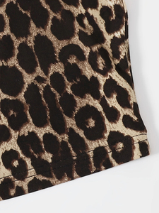 Women Leopard Print Square Neck Crop Tank <b>Top</b> Wide Straps Sleeveless Slim Fit <b>Y2K</b> Short Cami <b>Top</b> Summer Casual Streetwear Vest - Product Image 5