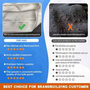 Sweat-shirt à capuche zippé en molleton bouclette personnalisé, délavé, déchiré, brodé, imprimé, vintage, effet délavé à l'acide, pour homme - Product Image 2