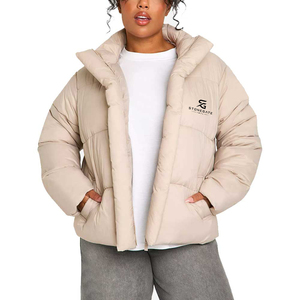 <b>Ladies</b> Lightweight Puffer <b>Jacket</b> Winter Warm Hooded Padding Outdoor Fashion Windproof Solid Color New High Quality Logo Coat - Product Image 5