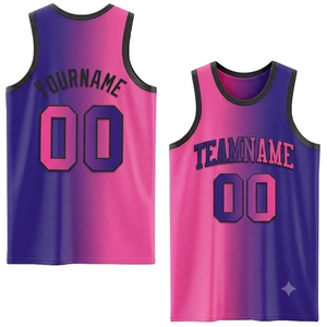 Maillot de basket personnalisé par sublimation, fabricant de maillots de sport respirants, maillot athlétique imprimé, style vintage - Product Image 1