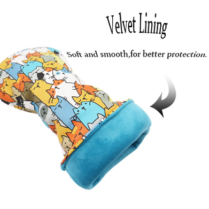 <b>Golf</b> Headcover Set Cartoon Cat Print Cloth Zipper Closure Protective Cover for Drivers Irons and Wedges - Product Image 4