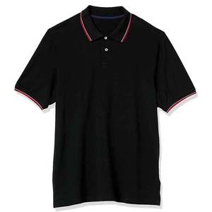 Men's <b>Orange</b> Short Sleeve <b>Polo</b> Shirt Solid Color Casual Knitted Regular Fit Button Design - Product Image 2