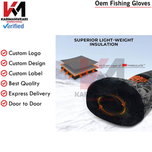 Guantes de Pesca Personalizados con Marca Propia, Antideslizantes, Protección Solar en la Palma, Equipo de Pesca Hecho a Medida para Minoristas Globales - Product Image 3