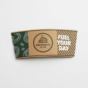 Fabricant vietnamien de manchons en papier kraft imprimés sur mesure pour gobelets à café et emballages de boissons, écologiques et compatibles micro-ondes - Product Image 6