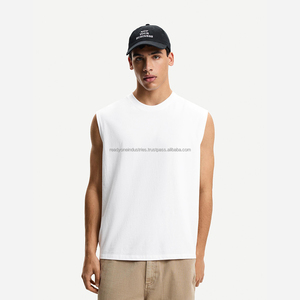 Vintage Washed Men's White Boxy Heavyweight T-Shirt Ropa de calle de algodón 100% de alta calidad - Product Image 2