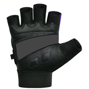 Custom Logo Heavy Duty Leather Half Finger Breathable Gym <b>Gloves</b> for Bodybuilding <b>Weight</b> Lifting Sports Workout Fitness Online - Product Image 2