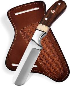 Nouveau design 2026, couteau de camping de type Western Cowboy Bull Cutter, fait main, support OEM/ODM, lame droite ultra-affûtée, avec étui en cuir DIY - Product Image 1
