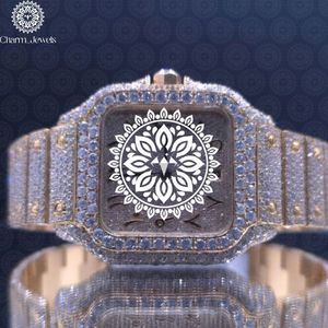 Charm_Jewels Women's Luxury Stainless Steel <b>Watch</b> Rectangle Analog Quartz Dial Sapphire Crystal <b>Diamond</b> Accents Folding Clasp - Product Image 1
