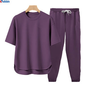 Conjunto de Ropa para Hombre, Estilo Casual, Unisex, Personalizado con Impresión por Transferencia de Calor, Conjunto de Verano de 2 Piezas, Camiseta de Manga Corta y Pantalones Deportivos - Product Image 1