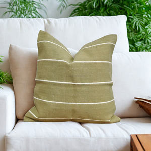 Housse de coussin verte de haute qualité pour la décoration de la maison, en coton durable tissé, pour canapé, chambre et salon - Product Image 5