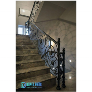 Barandilla de escalera de Metal para interior, barandilla de balcón francés, superventas, de lujo - Product Image 6