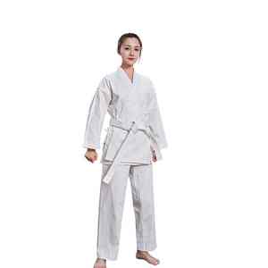 Traje de Karate Blanco Tradicional 100% Algodón Puro, Uniforme de Judo Profesional para Artes Marciales, para Entrenamiento y Eventos de Nivel Maestro - Product Image 2