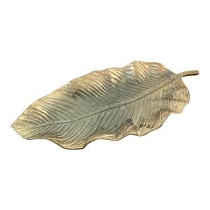 Home Accessories Table Decoration Silver Leaf Dish Decorative <b>Trays</b> Metal Gingko Leaf Style Fruits Snacks Serving <b>Tray</b> Handmade - Product Image 3