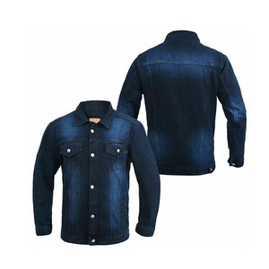 Veste en jean unisexe bleu clair pour perfectionnistes, avec doublure polaire, imprimé réfléchissant, rembourrage en polyester, décontractée, en coton lavé, col montant - Product Image 4