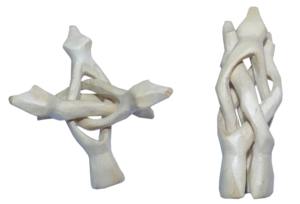 Brûleur d'encens sur trépied Cobra en bois de peuplier naturel de 4 pouces avec fonctions anti-odeur et écologiques - Product Image 3