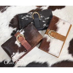 New Real Handmade Genuine Cowhide Leather <b>Wallets</b> for Women Slim <b>Wallet</b> Bifold Hot Selling Leather Western Clutch Purse <b>Wallets</b> - Product Image 1
