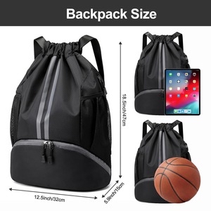 Mochila Deportiva de Moda para Gimnasio, Bolsa de Viaje de Gran Capacidad con Compartimento para Zapatos, para Fútbol, Baloncesto, Campamento, Escuela - Product Image 5