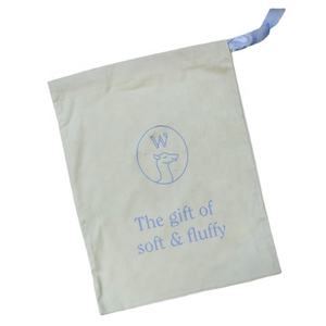 Bolsa de muselina de algodón orgánico personalizada bolsa de maquillaje de lona ecológica con logotipo impreso para cosméticos y regalos - Product Image 3