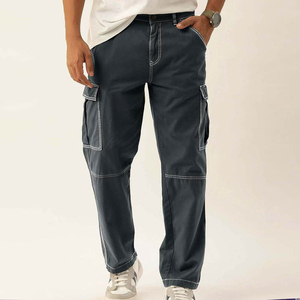 Pantalon cargo homme léger multi-poches décontracté pour l'aventure en plein air et la randonnée par Run Apparel - Product Image 3
