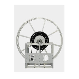 Équipement de service d'essence en aluminium naturel 2 "Single-Wrap 12V Tension de fonctionnement 500W Enrouleur de tuyau avec 1 an de garantie - Product Image 1