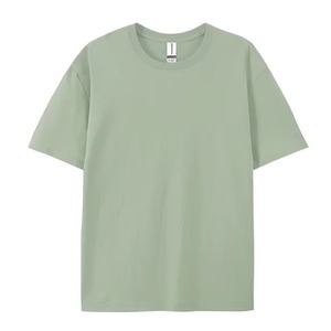 T-shirt en jersey à manches courtes et col rond pour homme, style jeune, 200 grammes, polyester/coton, écologique, imprimé uni - Product Image 3