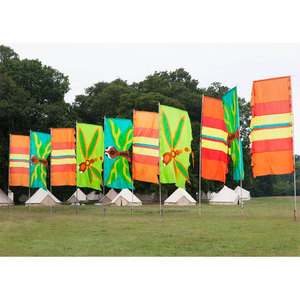 Banderas de Jardín Coloridas para Exteriores, con Patrón Sólido, Banderas Verticales para Decoración de Césped - Product Image 4