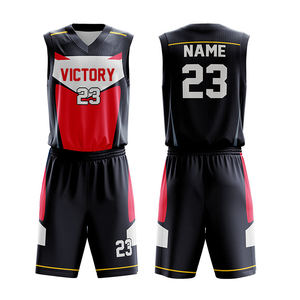 Ensemble d'uniformes de basketball personnalisés noir et blanc pour hommes et femmes, maillot et short sublimés, respirant, séchage rapide, vêtements de sport d'équipe - Product Image 6