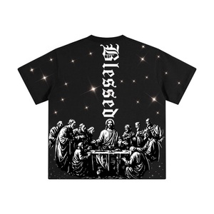 เสื้อยืดแขนสั้นสีดำสำหรับผู้ชาย ผ้าฝ้าย ทรงปกติ คอกลม สไตล์ลำลอง ผ้าเจอร์ซีย์เนื้อนุ่ม ระบายอากาศได้ดี ดีไซน์เรียบง่าย - Product Image 3