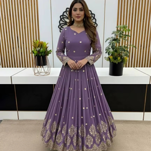 Anarkali Moderno para Mujer de Ramdev Trading, Elegante y Bordado con Lentejuelas, para Bodas y Fiestas, de Secado Rápido - Product Image 1