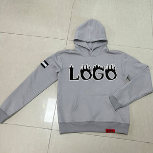 Conjunto de chándal de algodón 100% de felpa francesa para hombre, estilo urbano, con estampado en relieve y bordado, talla grande, de alta calidad. - Product Image 4